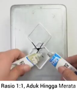 Lem AB Epoxy Kuat Penambal besi Steel Metal Radiator Anti Bocor Metal 100Gram