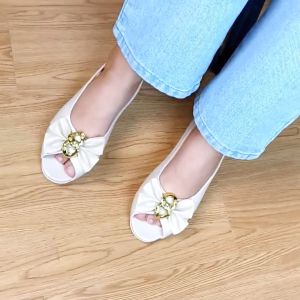 Sepatu Sandal Slip On Wanita Terbaru Flat Shoes Jelly Pita Bunga Style Karet PVC Kekinian COD SPT-88