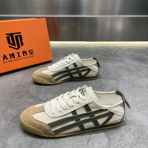 ผู้ชาย 2022 ใหม่ หนัง ลำลอง รองเท้าผ้าใบ ระบายอากาศได้ดี ทันสมัย All-Match Sports Low-Heel Round-ToeยางOutsoleรองเท้า