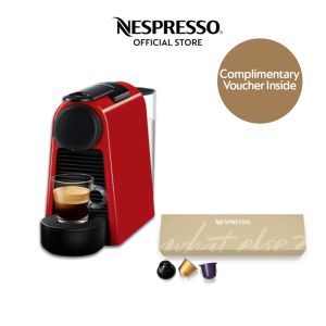 Nespresso Essenza Mini Coffee Machine Espresso Compact Automatic Coffee Machine with Coffee Capsules Red