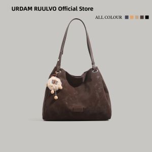 URCDN RDALVO | Stylish Luxurious Tote Bag Womens 2026 New Vintage Coffee Color Cross-body