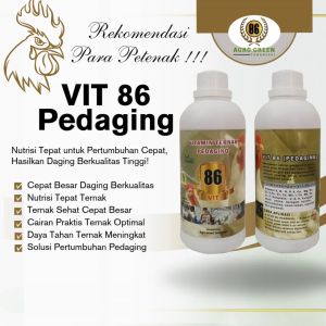 Penggemuk Ayam Pedaging Vit 86 Ayam Pedaging