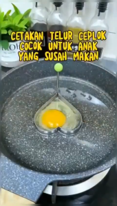 Cetakan Telur Karakter Telor Ceplok Mata Sapi Dadar Goreng Stainless Steel Pancake D06