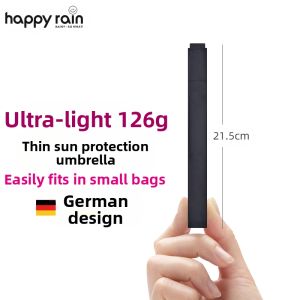 Happy Rain | Ultra-light Mini 3-fold Business Card Sun Umbrella