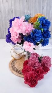 Bunga Carnation Anyelir X5/Cabang (NK-264) & Bunga Artificial Mawar Dekorasi