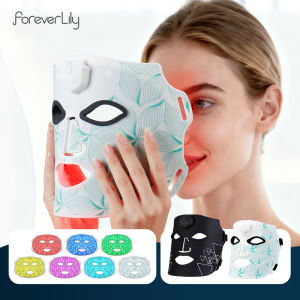 Mặt Nạ Silicon LED 7 Màu Ánh Sáng Photon Linh Hoạt Trẻ Hóa Da Chống Nhăn Thiết Bị Chăm Sóc Da Không Dây Để Làm Đẹp Da Mặt