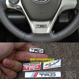 Toyota TRD Steering Wheel Interior Decoration Stickers for Corolla RAV4 Vios Leeding Camry GT86 3D Stereo Car Decorative Decals