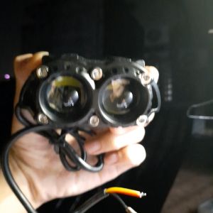 Lampu Tembak SQL 2 Mata LED Laser Gun Model D2 CR7 Mobil Motor Waterproof