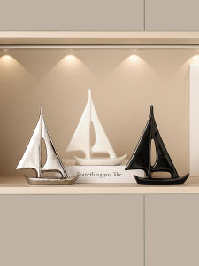 Modern Simple Sailboat Home Decoration Living Room TV Cabinet Decorative Accessories Entrance Display Luxury Light Luxury