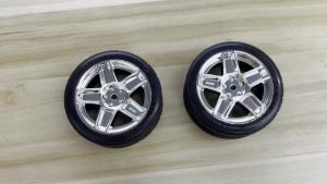 4PCS 12mm Hex Hub RC Cars Wheels and Tires65mm On Road Touring Rubber Racing Rally Tires Set for 1:10 XV01 TT01 TT02B HSP