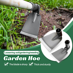 Garden Hoe Manganese Steel Manual Weeding Hoe Agricultural Tools Anti-Rust Durable Agricultural Rakes Planting Vegetables Flowers Cangkul Besi Pembersih Kebun Hoe 花园小锄头 园艺工具