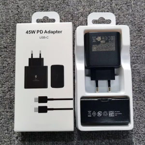 PD45W USB C Charger For Samsung Galaxy S24 S23 S22 S21 S20 Ultra S10 Plus FE Super Fast Charging Type C Charge Cable Accessories