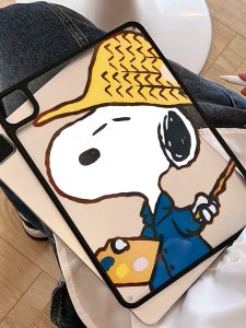 Creative Snoopy Acrylic Transparent Protective Case for  10.2 Inch 11 Inch pro 12.9 Inch Mini 6.7 Magnetic Pen Slot
