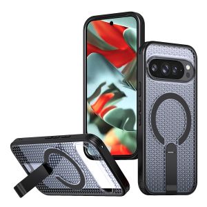 szhaiyu | Phone Case for Google Pixel 10 9 Pro XL 10A 9A Transparent Particle Heat Dissipation PC Board Bracket Magnetic Protective Cover
