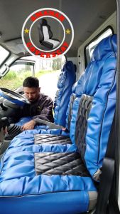 sarung jok mobil cover jok mobil pick up isuzu traga bonus stir