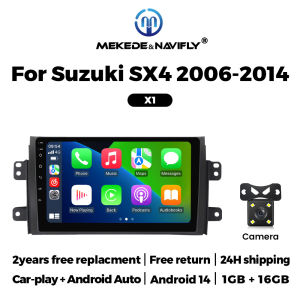 MEKEDE 24h Shipping for Suzuki SX4 2006 - 2014 for Fiat Sedici 189 2005 - 2014 Android 14 Car Smart System Autoradio Carplay