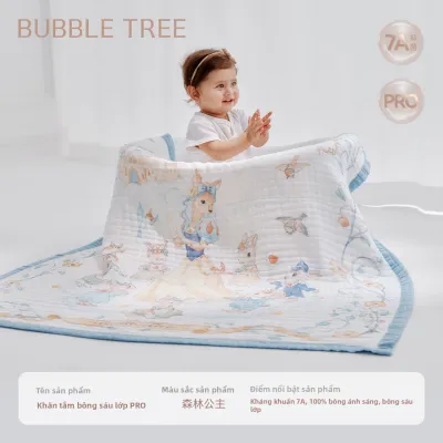 BUBBLE TREE | Chăn Mùa Hè Cho Bé 6 Lớp Cotton