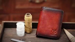BULLCAPTAIN Mens Genuine Leather Wallet Casual Retro Cash Clip RFID Antimagnetic Multi-Card Slot Cowhide Coin Purse