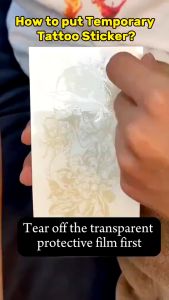 Tato Temporer 21x11cm Temporary Tattoo - Tato Anti Air 1 pasang isi 2 pcs