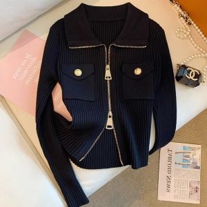 Elegant Stylish Slim Fit Knit Sweater Jacket