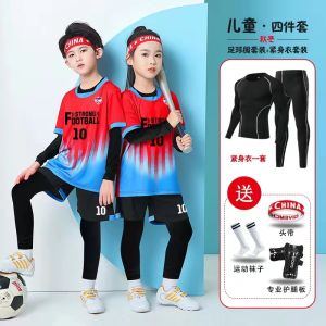 Adivon Bộ Đồng Phục Bóng Đá Trẻ Em Tay Dài Phiên Bản Vẹt Trung Tính Cho Bé Trai Và Bé Gái Quần Áo Đội Huấn Luyện Thể Thao
