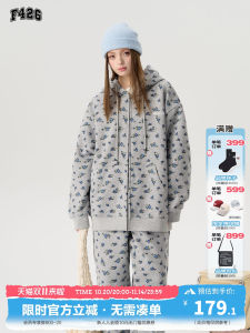 Loose Floral Casual Set Hip Hop American Street Style Autumn Collection F426 Store Mens Hoodie Sweatshirt Regular Fit Long Sleeve