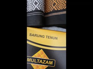 Sarung Tenun Dewasa Motif Songket MULTAZAM Serial Black Sarung Polos Hitam Terlaris Bahan Berkualitas