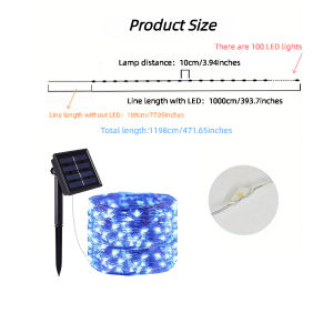 Solar String Lights Outdoor 50LEDs / 100LEDs Garden LED Solar Fairy Lights for Garden Patio Party Wedding Xmas Decor Light