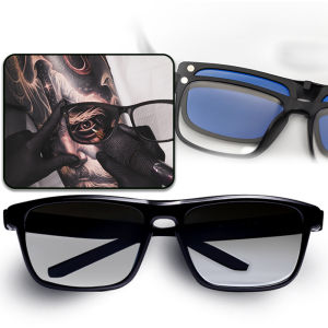 Tattoo Glasses Polarized  Anti-reflective Light Semi-Transparent Linear Polarized Glasses Made for Professional Tattoo Artists - Molong Tattoo Supply