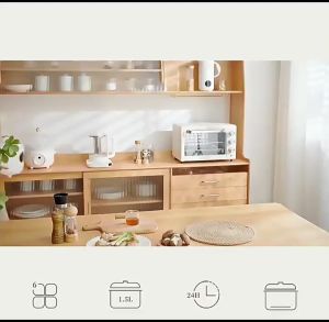 U Life Slow Cooker 1.5L: Panci Rebusan Elektrik Otomatis untuk Makanan Bayi