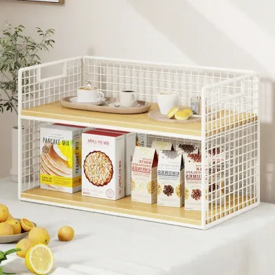 WUBUWEI | Desk Kitchen Table Snack Organizer Storage Rack