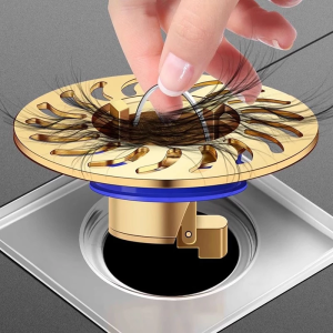 HOHODALINK 【NEW】Floor Strainer Drain Brass/ Strainer Drainase Anti Bau Anti Serangga Full Kuningan Anti Keropos Saluran Filter Kamar Mandi Toilet