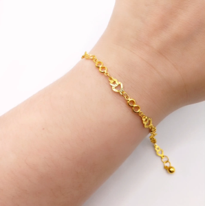 Yon Hing Rantai Kaki Fashion Budak 3.84g Emas 916