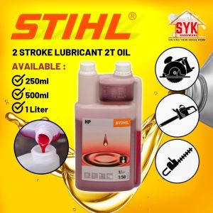 SYK STIHL HP 2 Stroke Lubricant 2T Engine Oil(250ml/500ml/1Liter)For Power Tools Grass Cutter Chainsaw Mesin Rumput