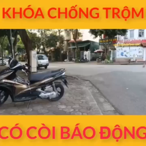 Ổ khóa báo động chống trộm có còi hú Alarm Clock kèm 3 chìa khóa