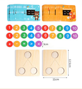 Childrens Wooden Number Decomposition Addition Subtraction Operation Montessori Logical Thinking Training Math Educational Toys