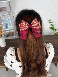 Original Blossoms in June Thousand Bird Pattern Hair Clip Butterfly Knot Hair Accessory for Women with Spring Back Clip Duckbill Clip