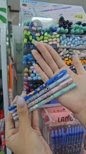 💙ปากกาลูกลื่น LAMOON รุ่น LM-1143 ละมุน ขนาด 0.5 มม. สีน้ำเงิน คละลาย (ราคา/ด้าม) | KKNT