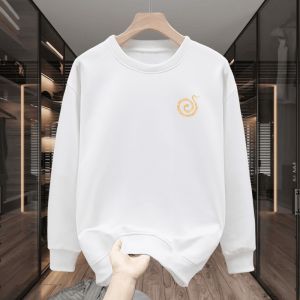 YHNP Luxury Trendy Red Fleece Lined Thickened Loose Horse Year Couple Hoodie Mens Autumn Winter New Style Printed Sweatshirt