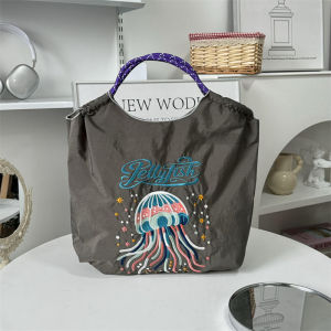 Túi Xách Đeo Chéo Bằng Nylon Dung Tích Lớn Thêu Họa Tiết Hàn Quốc Nhật Bản Mới Tháng Năm Túi Xách Thân Thiện Với Môi Trường