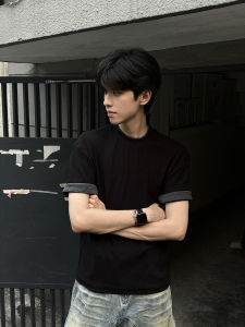 OUMULONG | Color Blocking Short Sleeve T-Shirt for Summer