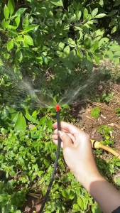 💯แท้💯 การหักเห Mist หัว เรียบง่าย การหักเห Micro สเปรย์หัวฉีดสําหรับสนามหญ้าผลไม้ Cooling หัวฉีดสเปรย์ 90 180 360 องศา Fogging