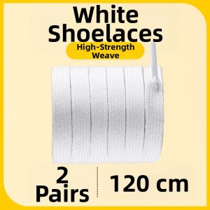 ZHIHAOEN | Elastic Anti-Slip Durable Shoelaces for White and Black Flat Shoes