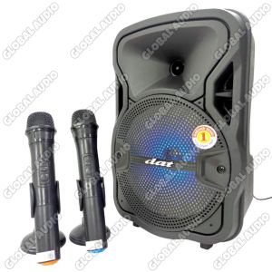 Speaker Portable Wireless Dat DT 820 QD Original 8inch Free 2bh Mic Wireless Bluetooth USB Dat 820 DT820 Dat820 Bagus ( Bisa COD )