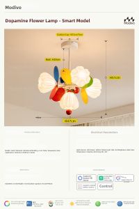 FANCY LAMP CLUB | Dopamine Creative Eye-Protective Full Spectrum Bedroom Chandelier