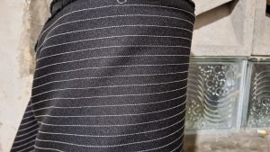 Adbcolection- Kain Motif Garis Salur/ Bahan Semiwol Eceran