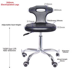 Anti-static Foam Bar Stool Rotating Adjustable Chair