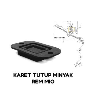 Karet Tutup Minyak Rem Mio - Rubber Seat Seal Sil Siel Oil Oli Master Rem Rim Brake Atas Yamaha Mio Sporty Mio Smile Batman Soul GT Karbu