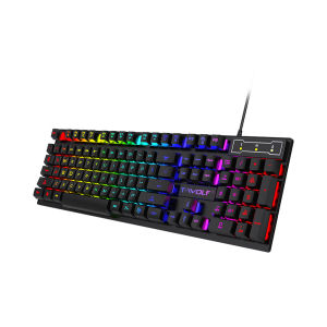 KEBIDUMEI RGB Wired Keyboard USB Classic Gaming Keyboard Ergonomic 104 Keys Esports Keyboard Computer Accessorie For PC Laptop