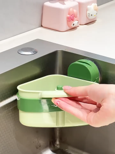 Khay Giỏ Lọc Rác Gắn Bồn Rửa Chén Bát Thoát Nước Nhanh Có Nút Nhấn Đa Năng